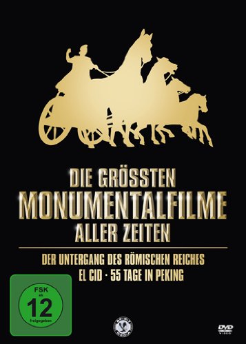 Die größten Monumentalfilme aller Zeiten (Der Untergang des römischen Reiches / El Cid / 55 Tage in Peking) [3 DVDs] von PLAION PICTURES