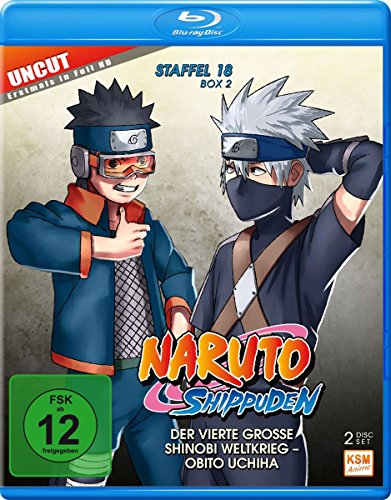 Naruto Shippuden - Der vierte große Shinobi Weltkrieg - Obito Uchiha/Uncut - Staffel 18.2: Folgen 603-613 [Blu-ray] von PLAION PICTURES