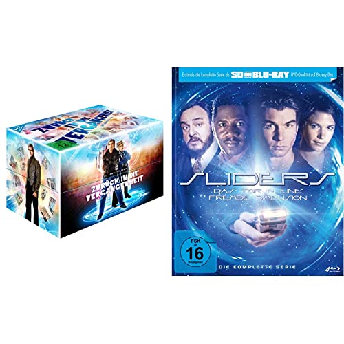 Zurück in die Vergangenheit - 2020er Edition (18 Blu-rays) (exklusiv bei Amazon.de) & Sliders - Das Tor in eine fremde Dimension - Die komplette Serie - Mediabook (SD on Blu-ray) [Limited Edition] von PLAION PICTURES