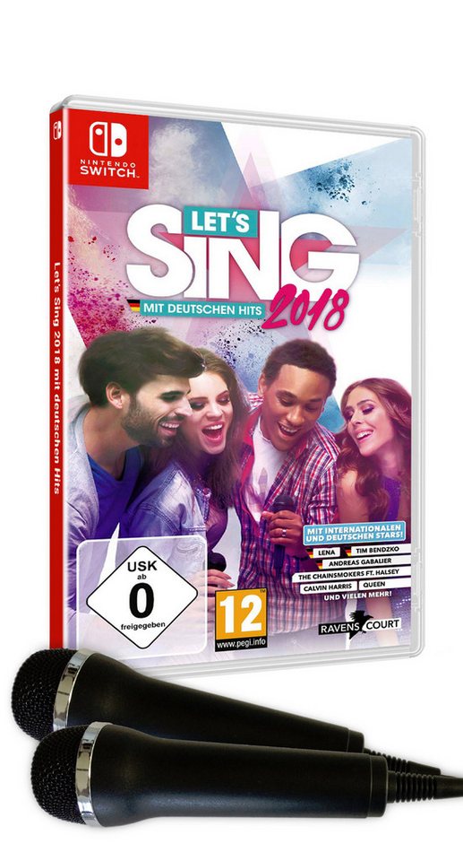 Let's Sing 2018 mit deutschen Hits - 2 Mirkrofone Bundle Nintendo Switch Let's Sing 2018 mit deutschen Hits - 2 Mirkrofone Bundle Nintendo Switch von PLAION