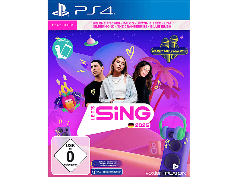 Let's Sing 2025 German Version [+ 2 Mics] - [PlayStation 4] von PLAION