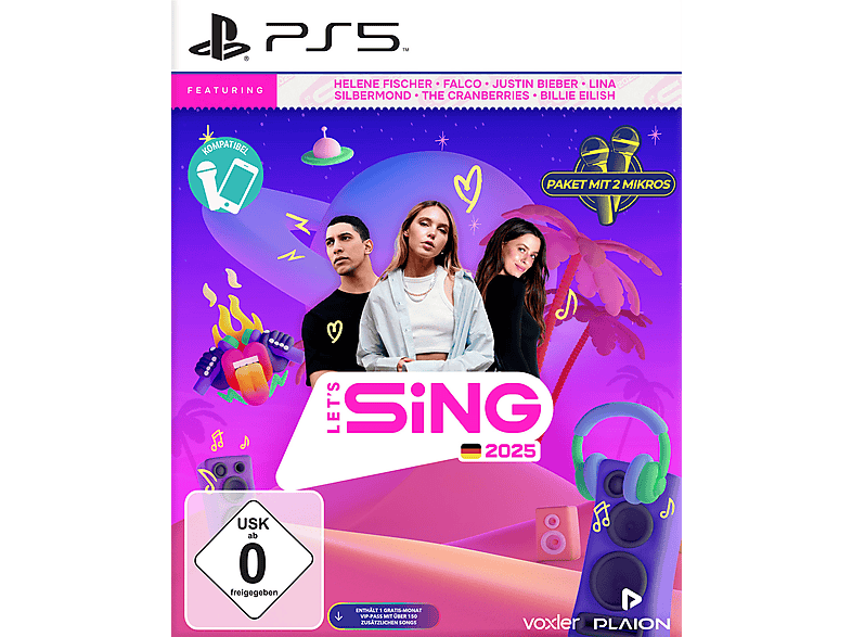 Let's Sing 2025 German Version [+ 2 Mics] - [PlayStation 5] von PLAION