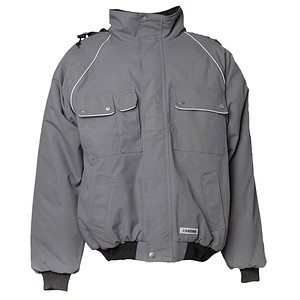 PLANAM® unisex Arbeitsjacke CANVAS 320 grau, schwarz Größe 2XL von PLANAM®
