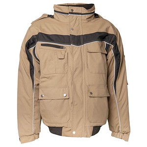 PLANAM® unisex Arbeitsjacke PLALINE sand, schwarz Größe S von PLANAM®