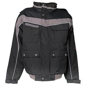 PLANAM® unisex Arbeitsjacke PLALINE schwarz, zink Größe 4XL von PLANAM®