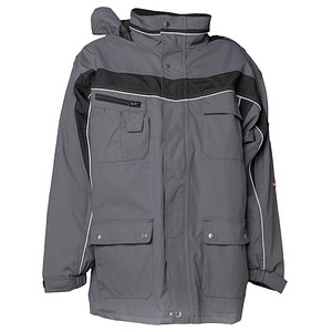 PLANAM® unisex Winterjacke PLALINE schiefer, schwarz Größe 4XL von PLANAM®