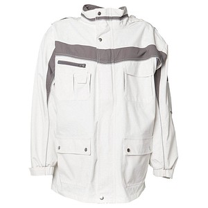 PLANAM® unisex Winterjacke PLALINE weiß, zink Größe L von PLANAM®