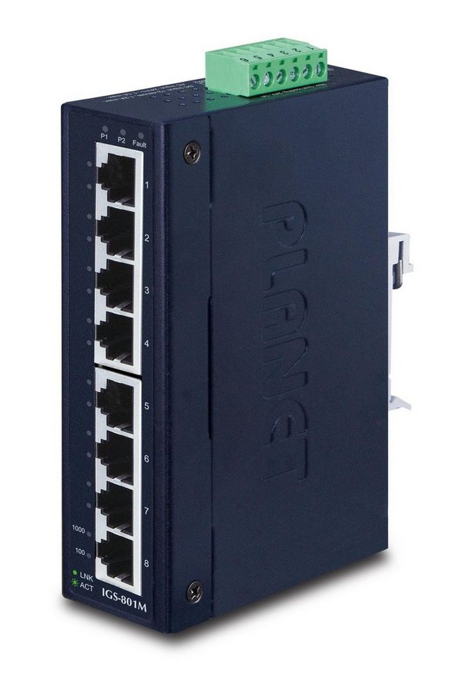 PLANET TECHNOLOGY PLANET TECHNOLOGY PLANET 8-Port 10/100/1000Mbps Managed Industrial Eth Netzwerk-Switch von PLANET TECHNOLOGY