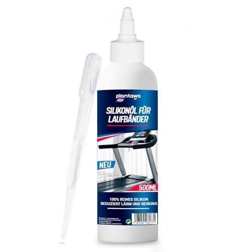 Plantawa Laufbandöl, 500ml, Schmiermittel aus Silikon, ideal für Fitnessstudios, Heimbänder, präzise Anwendung, geeignet für alle Laufbänder. von PLANTAWA