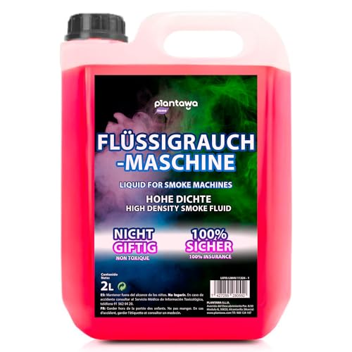 PLANTAWA Flüssige natürliche Rauchmaschine, 2 Liter, flüssige Rauchmaschine, hohe Dichte und lange Lebensdauer, sicher für Atmung, keine gefährlichen Chemikalien, Grausamkeit, Diskotheken, Partys, von PLANTAWA