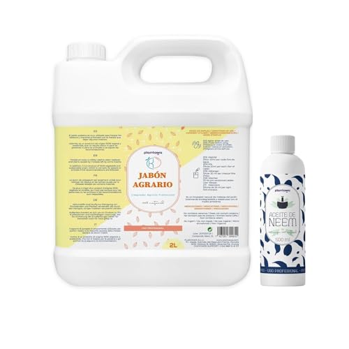 PLANTAWA - Pack Kaliumseife 2L + Neemöl 500ml | Verhindert und Bekämpft Schädlinge und Insekten - Natürlicher Schutz | Hochkonzentrierte Weiße Fliege, Blattlaus, Rote Spinne, Schädlingsbekämpfung PLANTAWA - Pack Kaliumseife 2L + Neemöl 500ml | Verhindert und Bekämpft Schädlinge und Insekten - Natürlicher Schutz | Hochkonzentrierte Weiße Fliege, Blattlaus, Rote Spinne, Schädlingsbekämpfung von PLANTAWA