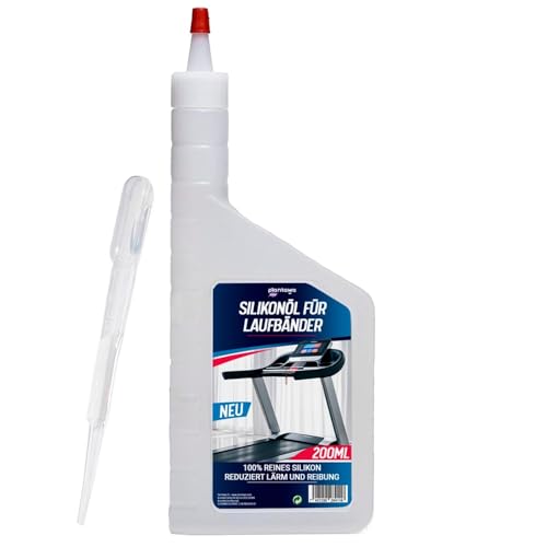 Plantawa Laufbandöl, 200ml, Schmiermittel aus Silikon, ideal für Fitnessstudios, Heimbänder, präzise Anwendung, geeignet für alle Laufbänder. von PLANTAWA