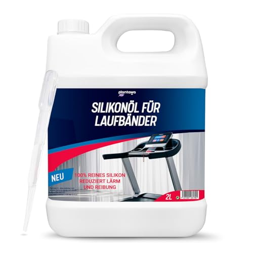 Plantawa Laufbandöl, 2 l, Schmiermittel aus Silikon, ideal für Fitnessstudios, Heimbänder, präzise Anwendung, geeignet für alle Laufbänder. von PLANTAWA