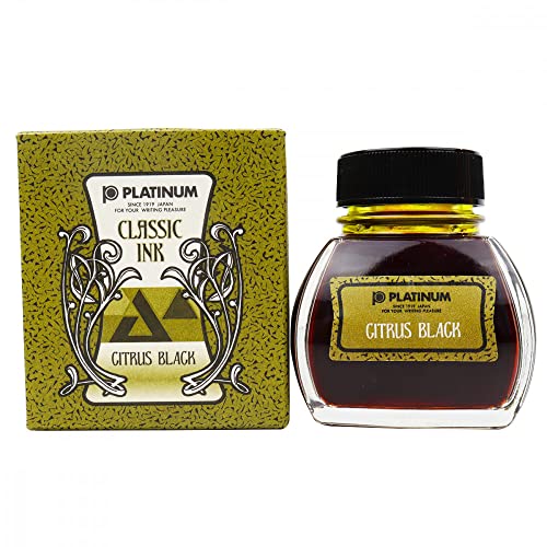 PLATINUM Classic Ink 60ml Citrus Black, INKK-2000 47 von PLATINUM