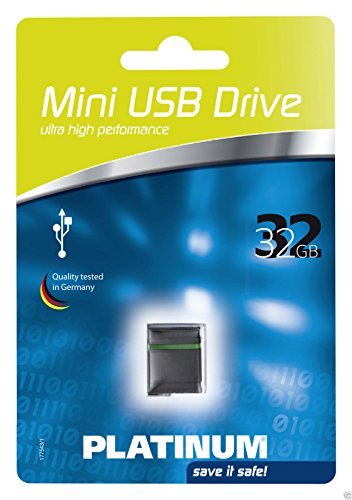 Platinum 32GB Mini USB-Stick USB 2.0 schwarz (177543) von PLATINUM