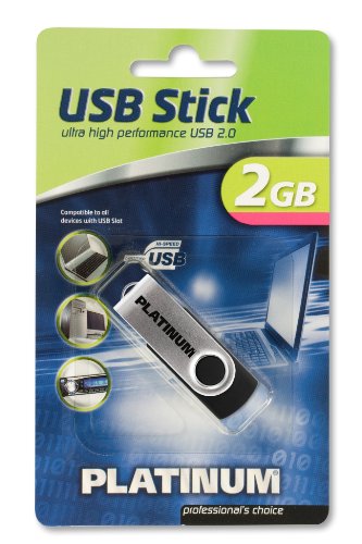 Platinum Twister 2 GB USB-Stick USB 2.0 schwarz, 1 Stück von PLATINUM