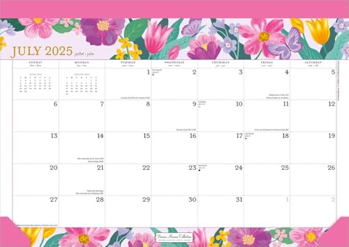 Bonnie Marcus Offiziell | 2026 35,6 x 25,4 cm 18 Monate monatlicher Schreibtischunterlage Kalender | Juli 2025 - Dezember 2026 | Plato | Modedesigner Schreibwaren von PLATO