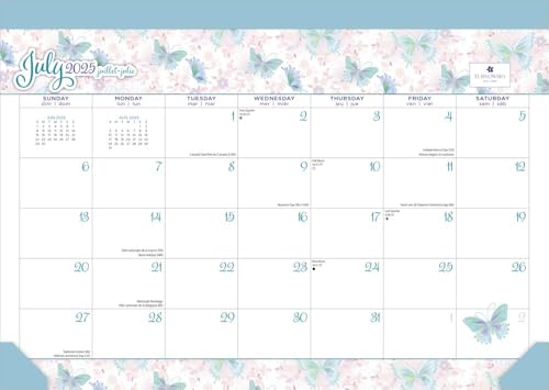 House of Turnowsky Offiziell | 2026 35,6 x 25,4 cm 18 Monate monatlicher Schreibtischunterlage Kalender | Juli 2025 - Dezember 2026 | Plato | Schreibwaren elegant exklusiv von PLATO