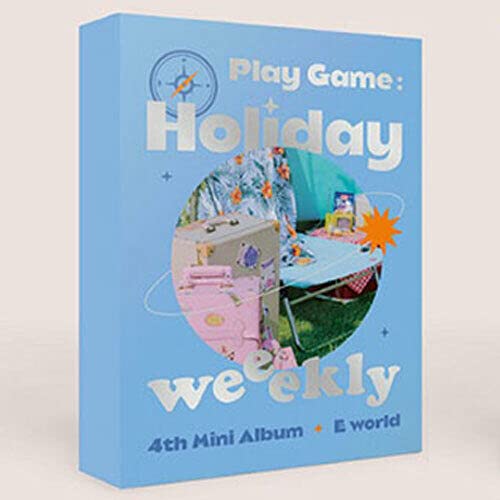 WEEEKLY [ PLAY GAME:HOLIDAY ] 4th Mini Album [ E WORLD ] VER. 1ea CD+92p Photo Book+2ea Photo Card+1ea Photo Ticket +1ea Sticker+1ea Printed Photo+1ea Travel Name Tag K-POP SEALED+TRACKING CODE von PLAY M Ent.