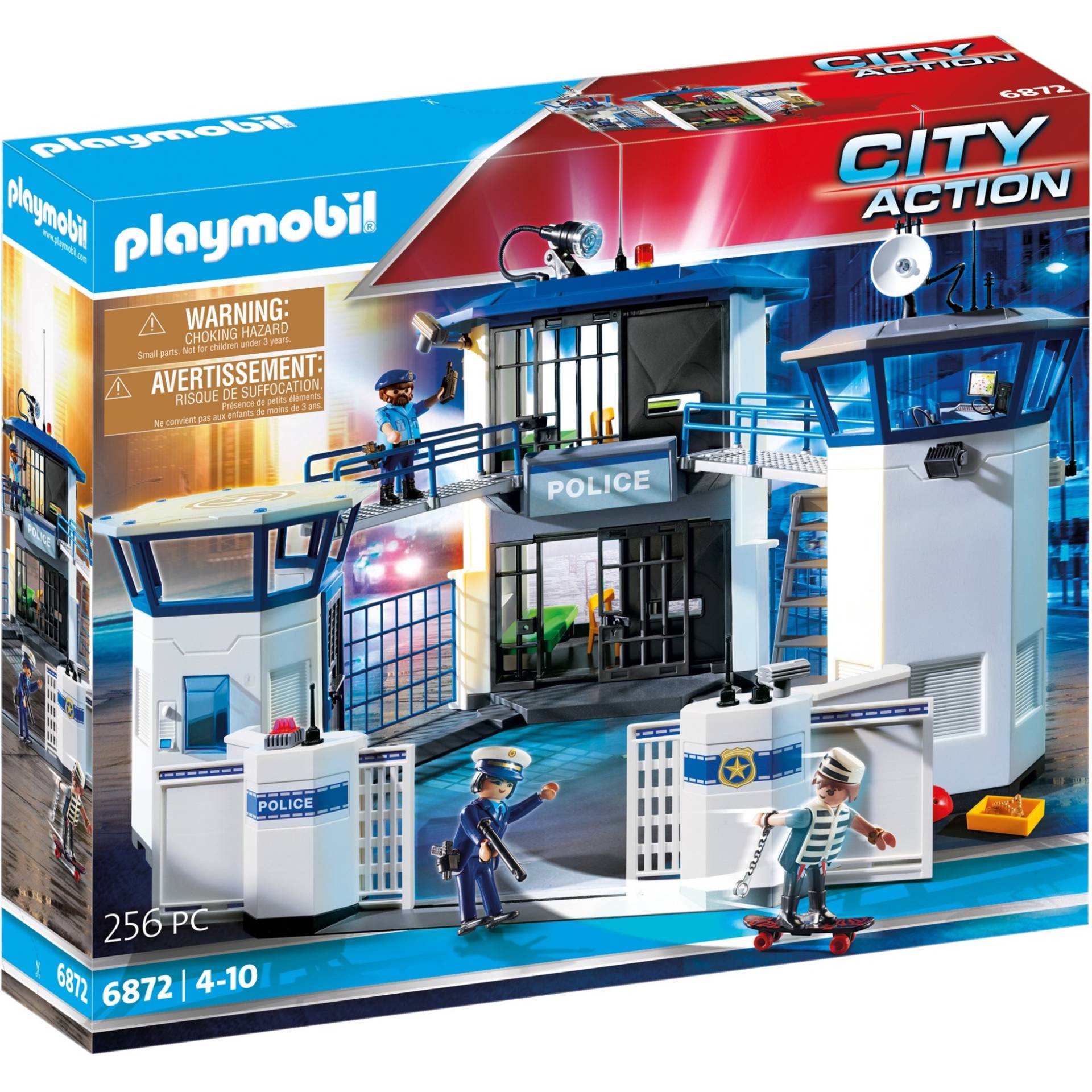 6872 City Action Polizei-Kommandozentrale mit Gefängnis, Konstruktionsspielzeug von PLAYMOBIL