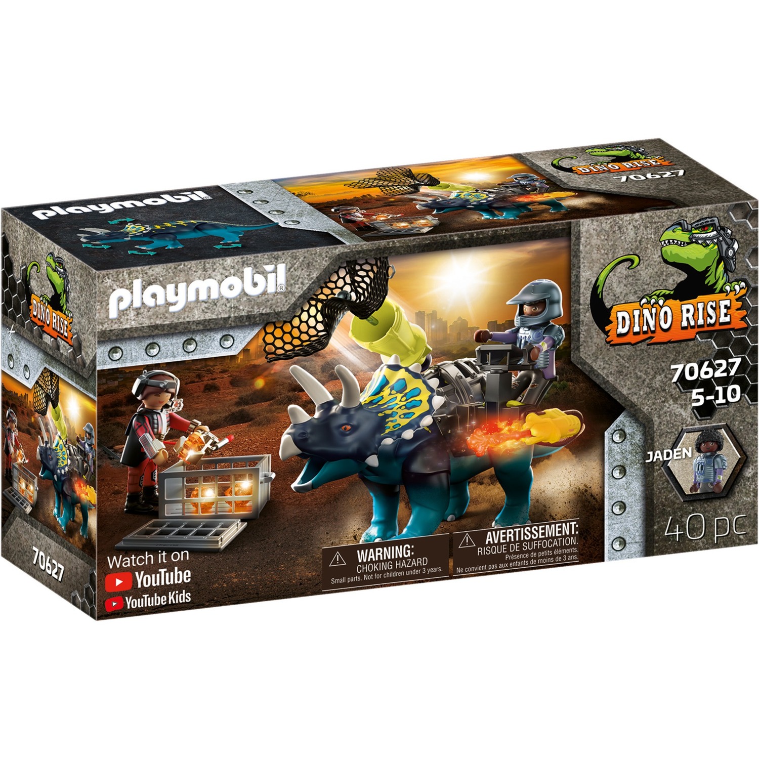 70627 Dino Rise Triceratops: Randale um die legendären Steine, Konstruktionsspielzeug 70627 Dino Rise Triceratops: Randale um die legendären Steine, Konstruktionsspielzeug von PLAYMOBIL