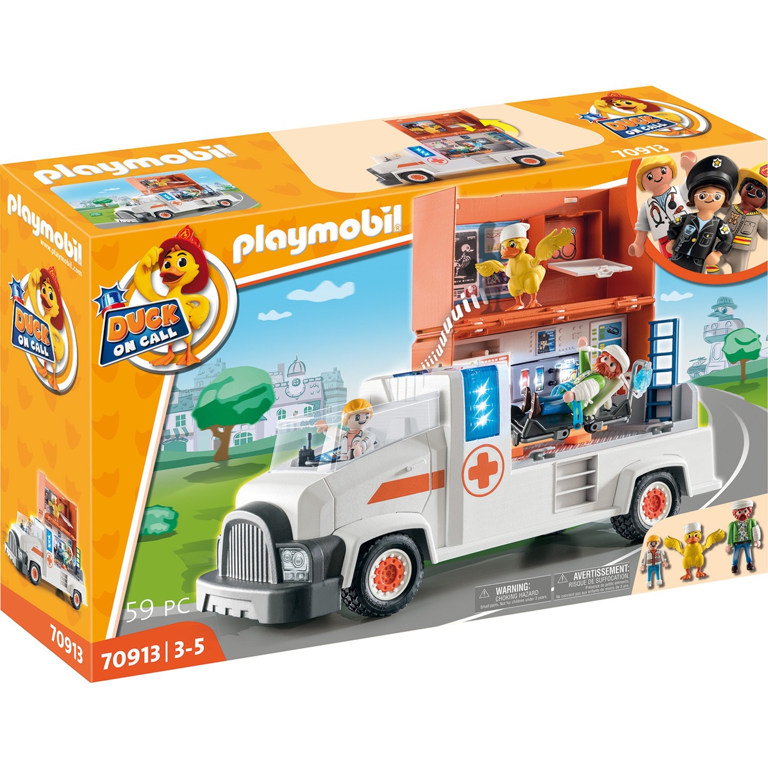 70913 DUCK ON CALL Notarzt Truck, Konstruktionsspielzeug von PLAYMOBIL