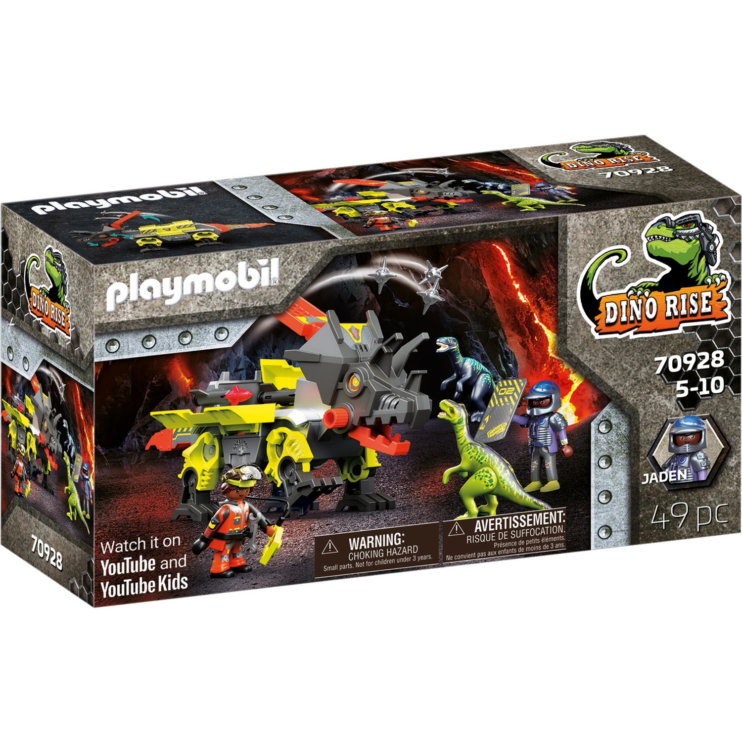 70928 Dino Rise Robo-Dino Kampfmaschine, Konstruktionsspielzeug 70928 Dino Rise Robo-Dino Kampfmaschine, Konstruktionsspielzeug von PLAYMOBIL