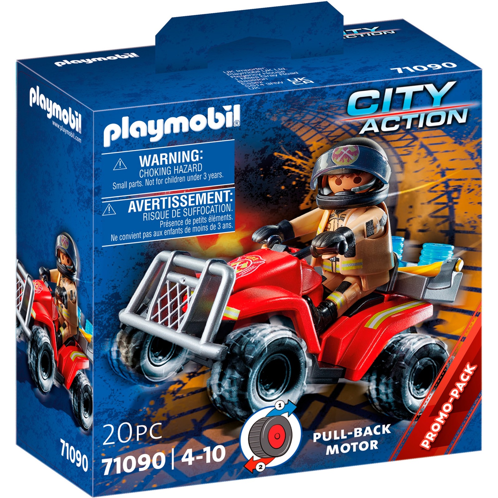 71090 City Action - Feuerwehr-Speed Quad, Konstruktionsspielzeug von PLAYMOBIL