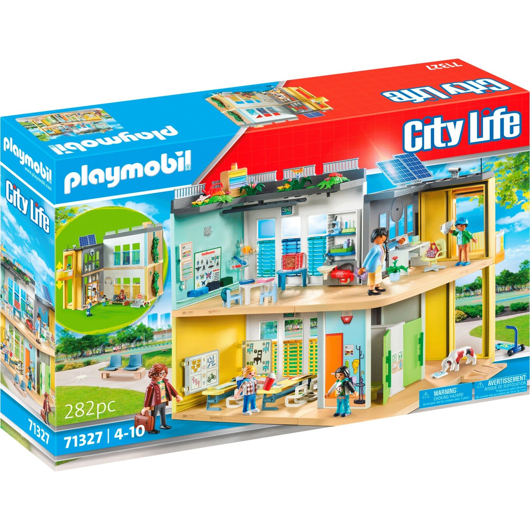 71327 City Life Große Schule, Konstruktionsspielzeug von PLAYMOBIL