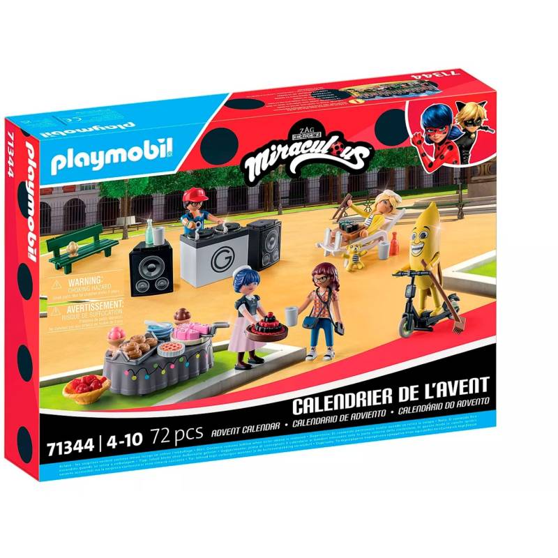 71344 Adventskalender Miraculous: Picknick in Paris, Konstruktionsspielzeug von PLAYMOBIL