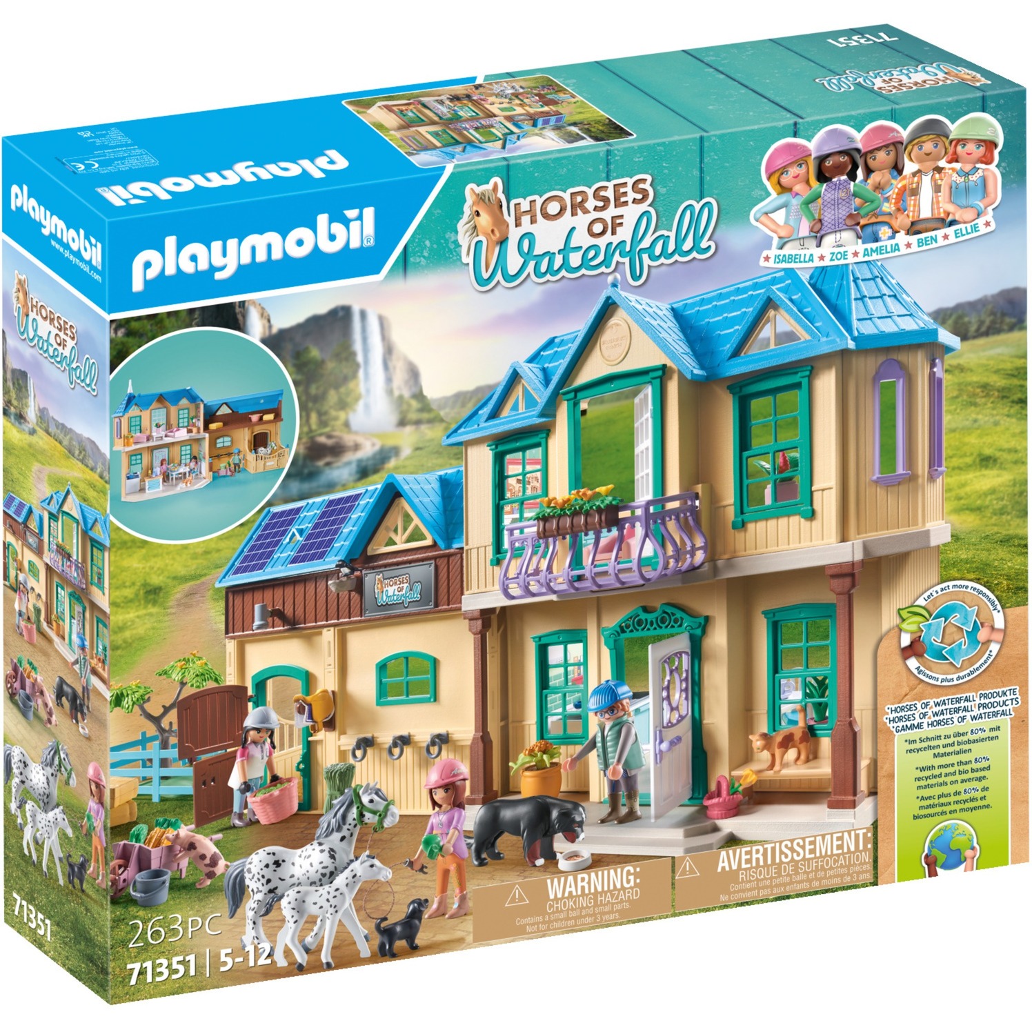 71351 Horses of Waterfall - Waterfall Ranch, Konstruktionsspielzeug von PLAYMOBIL