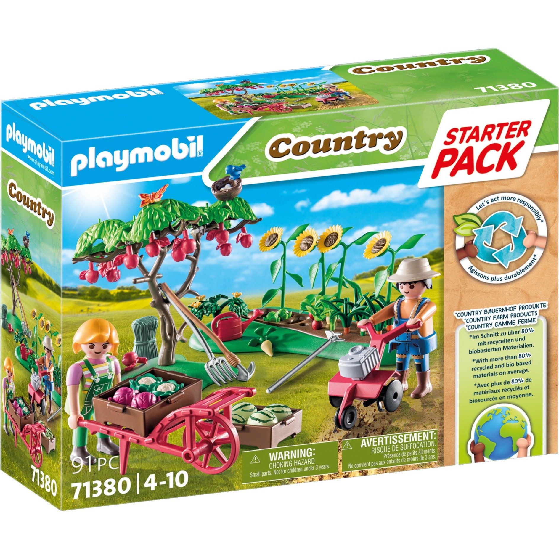 71380 Country Starter Pack Bauernhof Gemüsegarten, Konstruktionsspielzeug von PLAYMOBIL