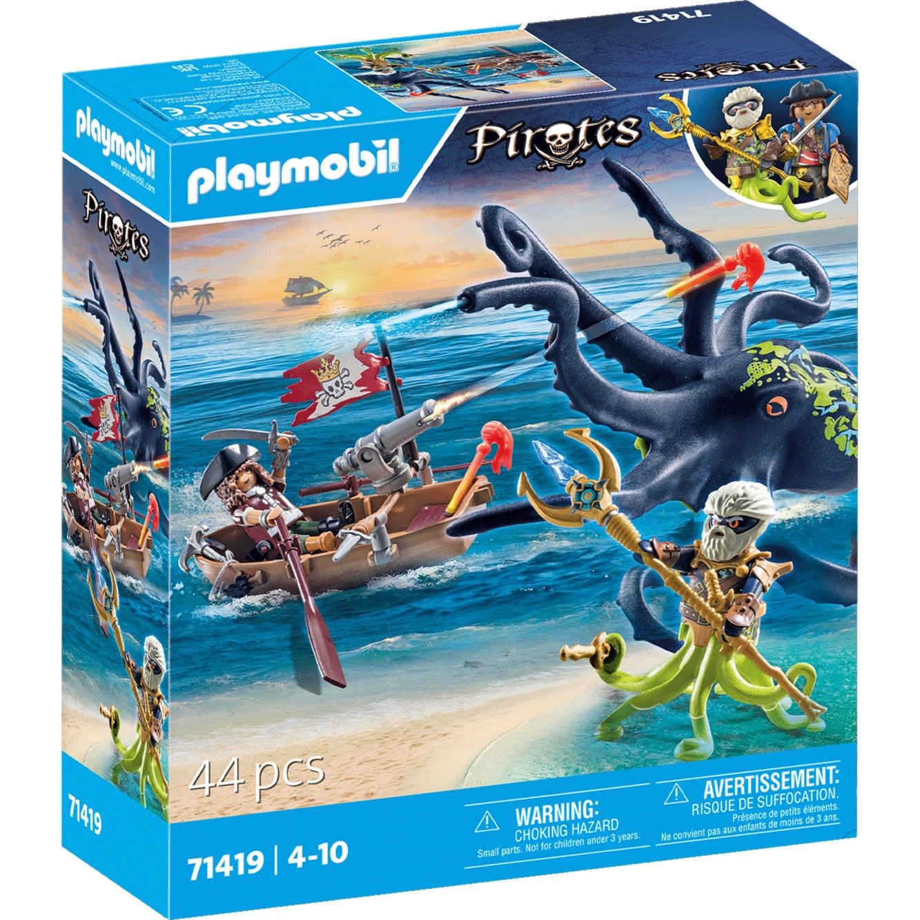 71419 Pirates Kampf gegen den Riesenoktopus, Konstruktionsspielzeug von PLAYMOBIL