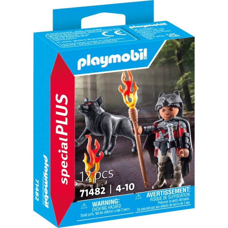 71482 specialPLUS Krieger mit Wolf, Konstruktionsspielzeug von PLAYMOBIL