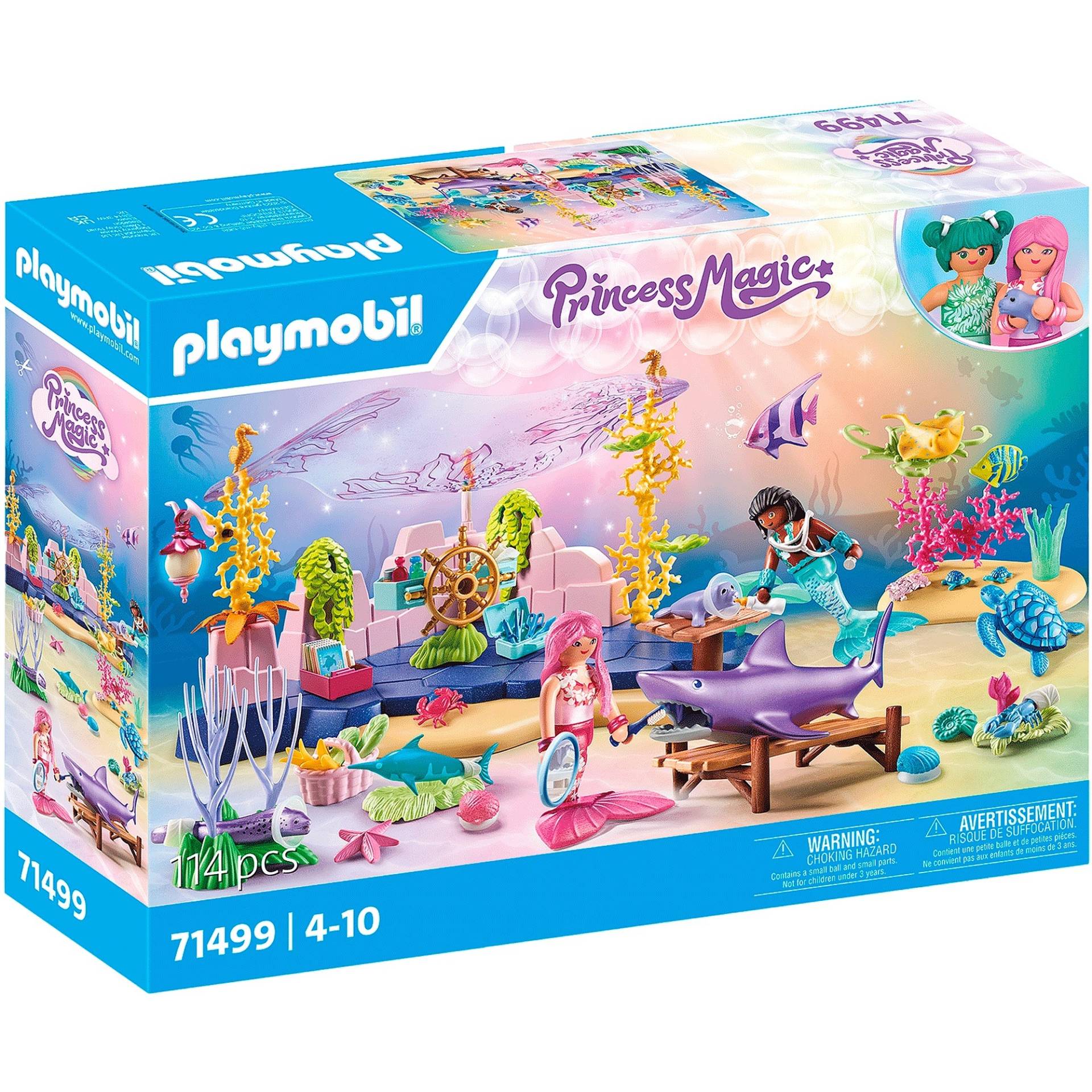 71499 Princess Magic Unterwasser-Tierpflege der Meeresbewohner, Konstruktionsspielzeug von PLAYMOBIL