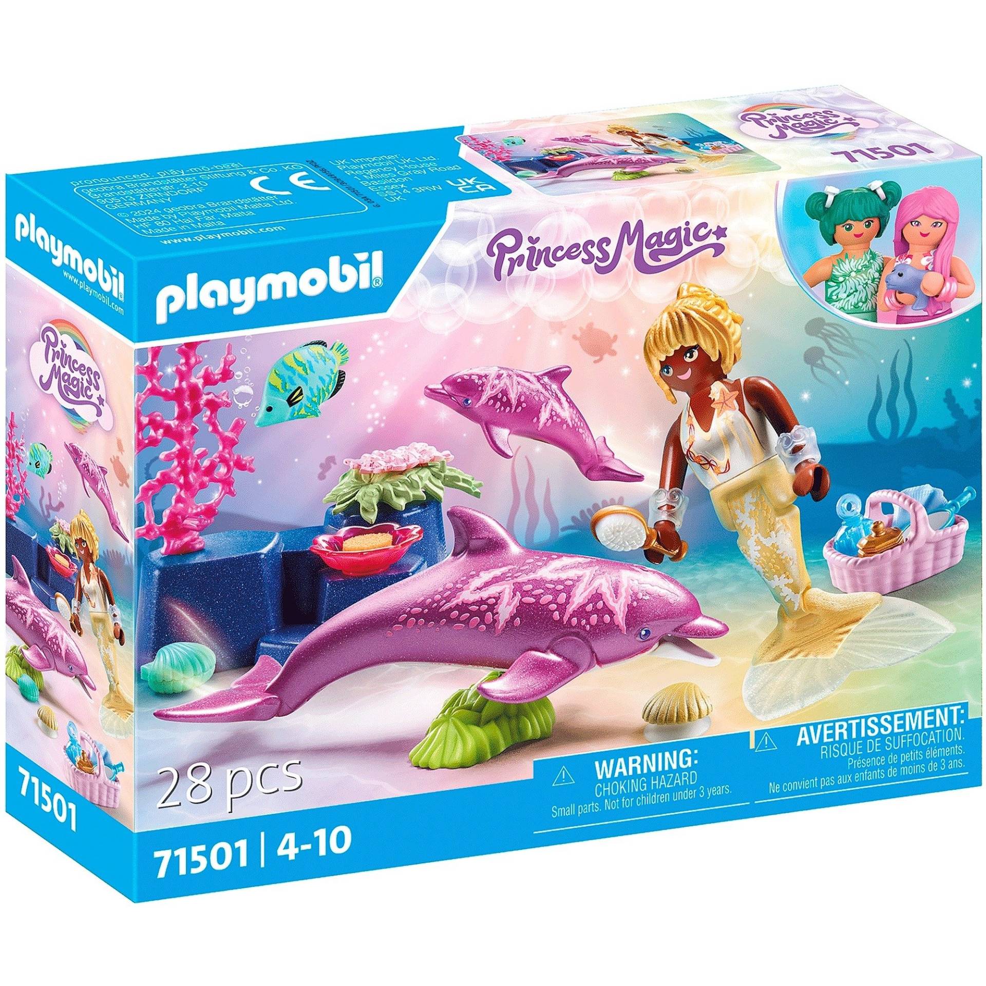 71501 Princess Magic Meerjungfrau mit Delfinen, Konstruktionsspielzeug von PLAYMOBIL