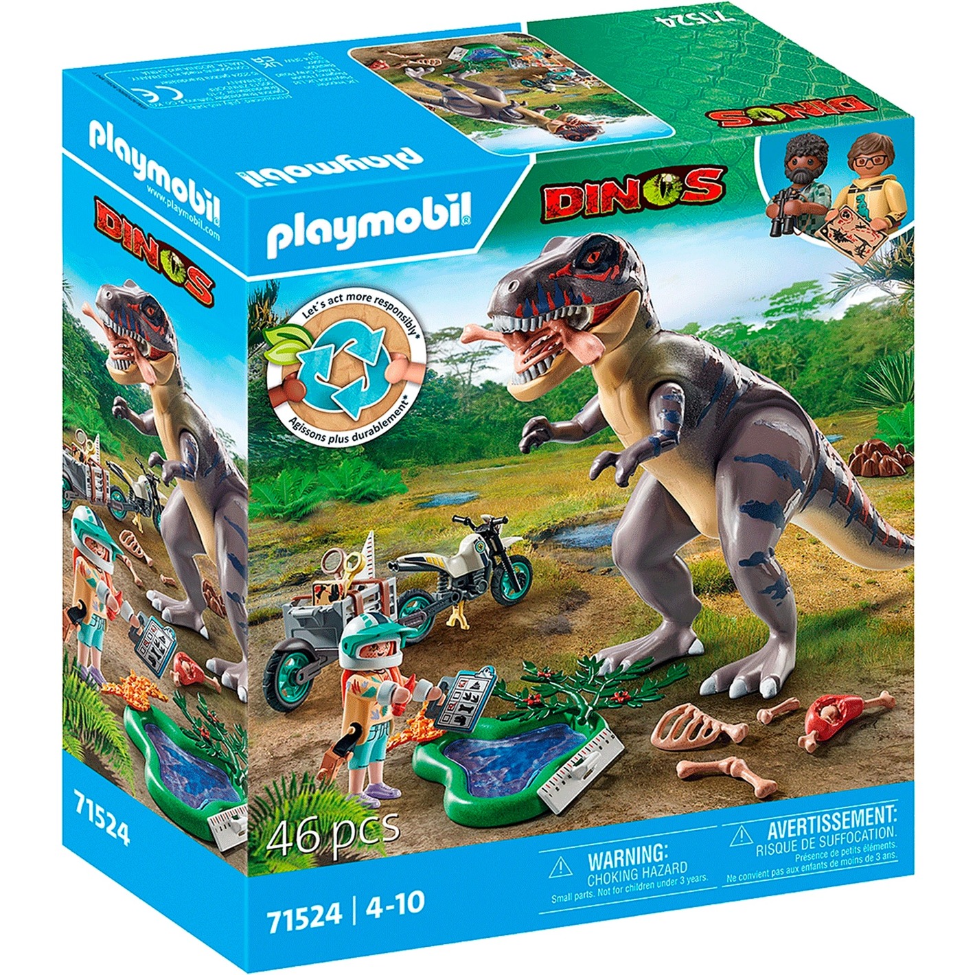71524 Dinos T-Rex-Spurensuche, Konstruktionsspielzeug von PLAYMOBIL