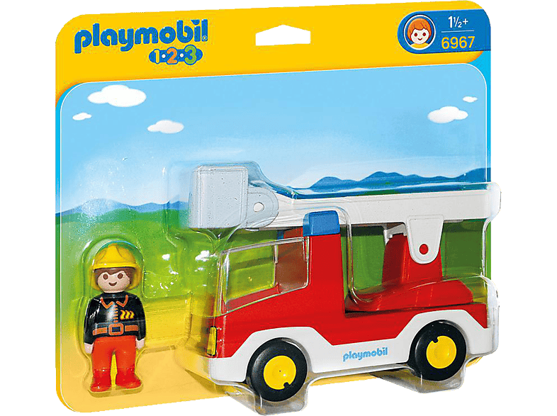 PLAYMOBIL 6967 Feuerwehrleiterfahrzeug Spielset, Mehrfarbig von PLAYMOBIL