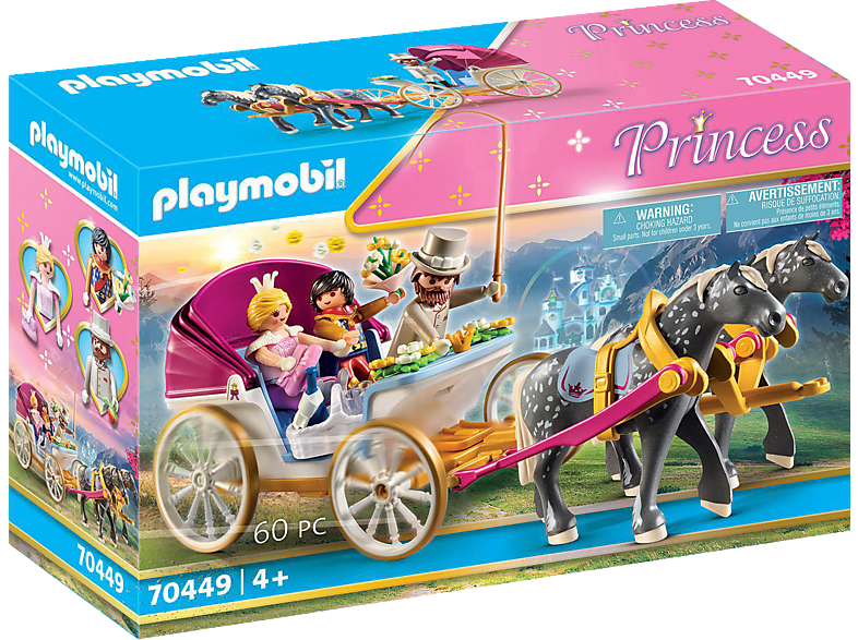 PLAYMOBIL 70449 Romantische Pferdekutsche Spielset, Mehrfarbig von PLAYMOBIL