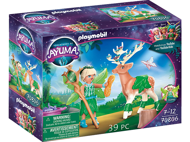 PLAYMOBIL 70806 Forest Fairy mit Seelentier Spielset, Mehrfarbig von PLAYMOBIL