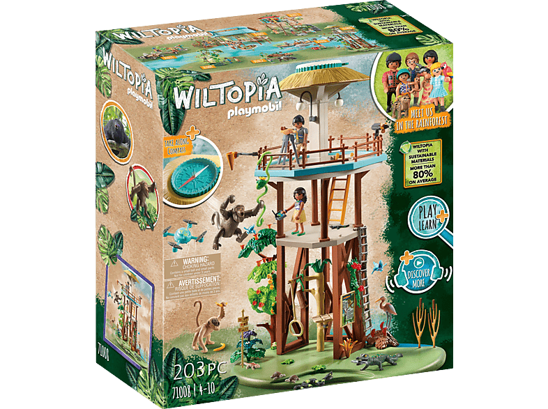 PLAYMOBIL 71008 Wiltopia - Forschungsturm mit Kompass Spielset, Mehrfarbig von PLAYMOBIL