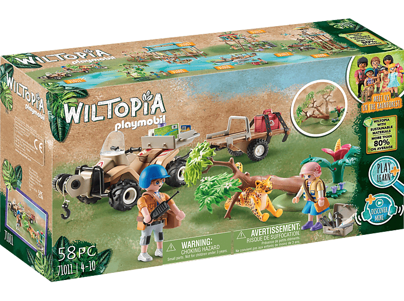 PLAYMOBIL 71011 Wiltopia - Tierrettungs-Quad Spielset, Mehrfarbig von PLAYMOBIL