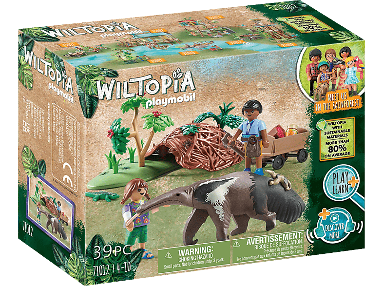 PLAYMOBIL 71012 Wiltopia - Ameisenbärpflege Spielset, Mehrfarbig PLAYMOBIL 71012 Wiltopia - Ameisenbärpflege Spielset, Mehrfarbig von PLAYMOBIL