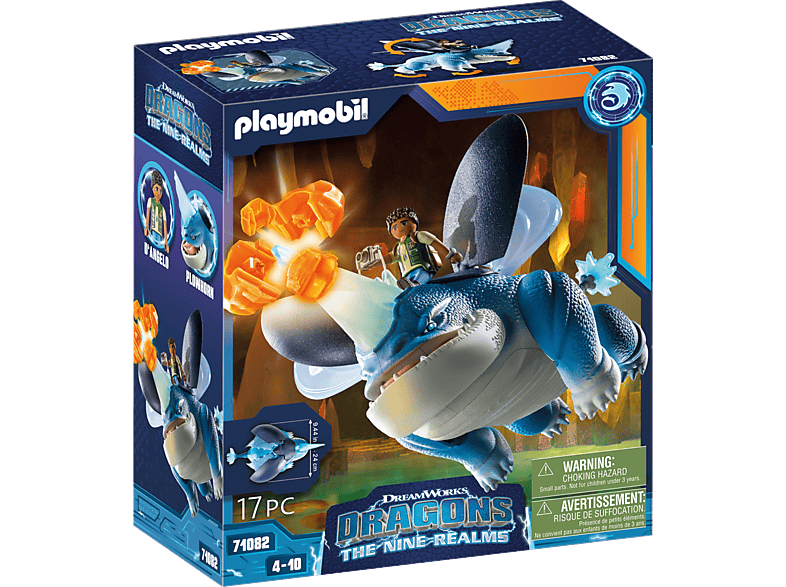 PLAYMOBIL 71082 Dragons: The Nine Realms - Plowhorn & D'Angelo Spielset, Mehrfarbig von PLAYMOBIL