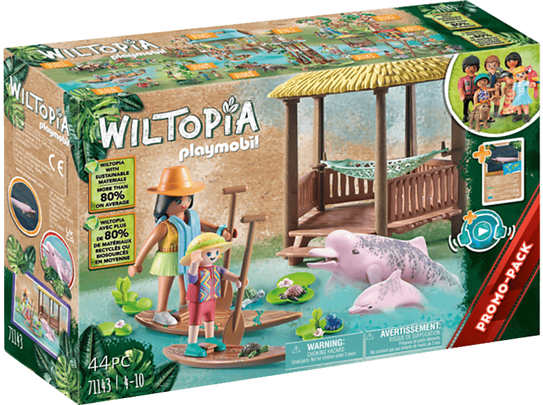 PLAYMOBIL 71143 Wiltopia - Paddeltour mit den Flussdelfinen Spielset, Mehrfarbig von PLAYMOBIL