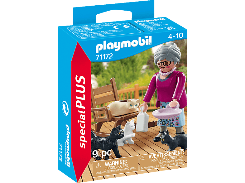 PLAYMOBIL 71172 Oma mit Katzen Spielset, Mehrfarbig von PLAYMOBIL