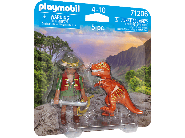 PLAYMOBIL 71206 Abenteurer mit T-Rex Spielset, Mehrfarbig von PLAYMOBIL