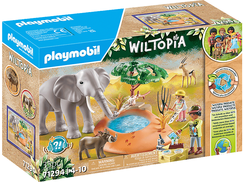 PLAYMOBIL 71294 Wiltopia Wasserloch Spielset, Mehrfarbig PLAYMOBIL 71294 Wiltopia Wasserloch Spielset, Mehrfarbig von PLAYMOBIL
