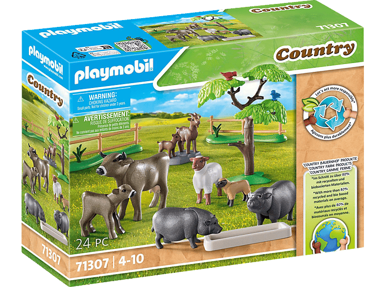 PLAYMOBIL 71307 Bauernhoftiere Spielset, Mehrfarbig von PLAYMOBIL