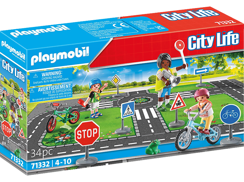 PLAYMOBIL 71332 Fahrradparcours Spielset, Mehrfarbig von PLAYMOBIL
